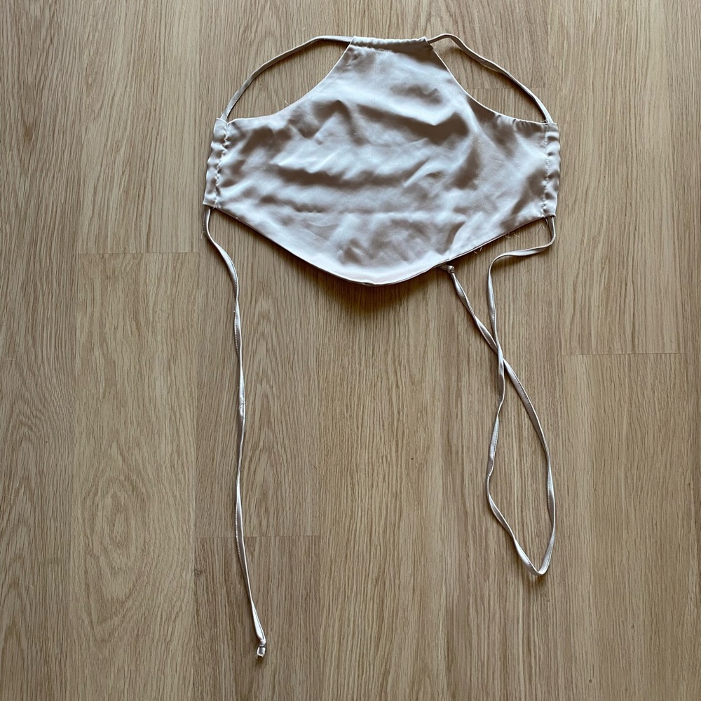 Garage Satin Halter Triangle Top - Picture 4 of 8